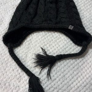 The North Face Kids Black Cable Knit Hat